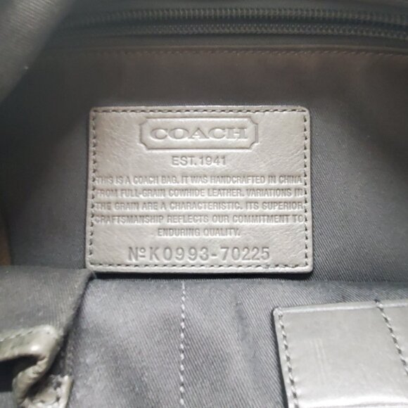 Vintage Coach Thompson 2009, Authenticated, Greyish Taupe - Picture 4 of 7